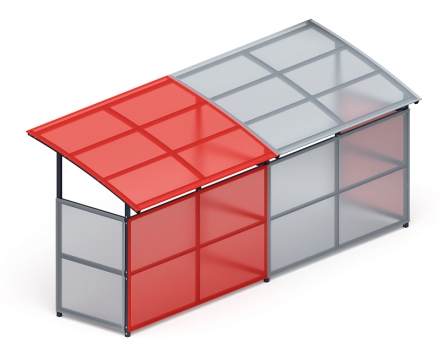 Навес для колясок (2 секции) МФ 742.01-02, фото 4