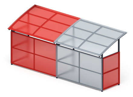 Навес для колясок (2 секции) МФ 742.01-02, фото 2