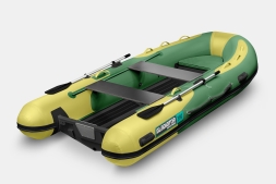 Gladiator RIB 380 AL Зелено-оливковый моторная лодка ПВХ Жесткое дно (морской алюминий), киль, фото 2