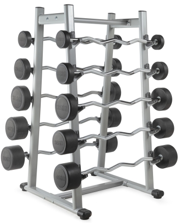 Штанга неразборная обрезиненная 10 кг Прямой гриф, фото 6