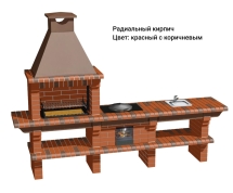 Печь Аристократ 716 S Прямоугольный кирпич красный с коричневым Печь Аристократ 716 S Прямоугольный кирпич красный с коричневым