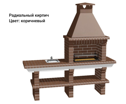 Печь Аристократ 704 Прямоугольный кирпич микс коричневого с желтым, фото 9