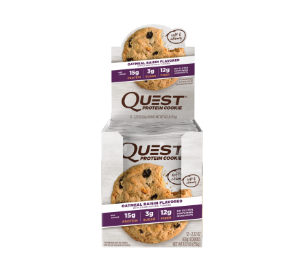 Печенье Quest Cookie Oatmeal &amp; Raisin (12 шт), фото 1