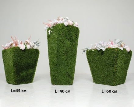 Топиари вазон Кантри, L=45 см - газон Deluxe, фото 4