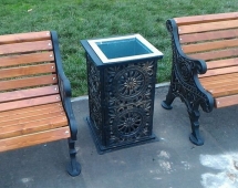 Урна чугунная квадратная Оплот 5 Урна чугунная квадратная Оплот 5