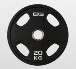 BRONZE GYM BG-PA-PL-P200 Диск олимпийский обрезиненный черный 20 кг, фото 2