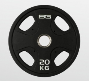 BRONZE GYM BG-PA-PL-P200 Диск олимпийский обрезиненный черный 20 кг, фото 2