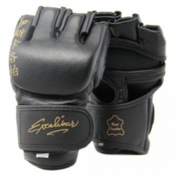 Перчатки ММА Excalibur Model 655 Cowhide Black, фото 1