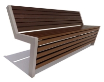 Парковая скамейка Техно, Лиственница (брус 30х60) 1,8 м Парковая скамейка Техно, Лиственница (брус 30х60) 1,8 м