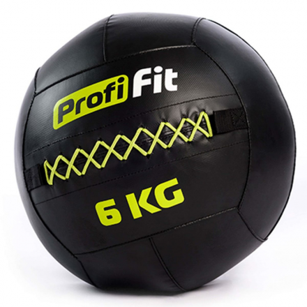 Медицинбол набивной (Wallball) PROFI-FIT, 6 кг, фото 1