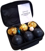 Спортивная игра "Петанк" черный, золотой