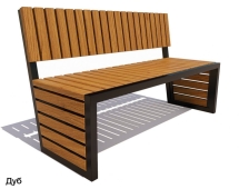 Скамейка парковая Аллея, Лиственница 0,6 м