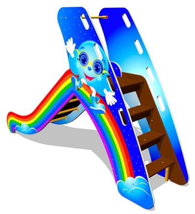 Детская горка Радуга Г010 H=950 для игровых площадок, фото 2