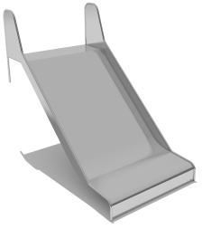 Горка из нержавеющей стали ГГН-1000.1000.002 для детской площадки Горка из нержавеющей стали ГГН-1000.1000.002 для детской площадки