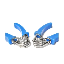 Эспандер кистевой ES-303 пружинный, эргономичный, жесткая ручка, синий (пара)