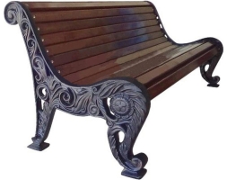 Скамейка чугунная Цветущий сад 1.5 м, фото 1