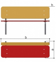 Детская скамейка Romana Ночь 302.09.00 для игровой площадки Детская скамейка Romana Ночь 302.09.00 для игровой площадки