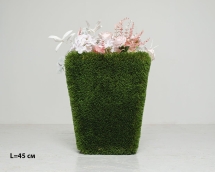 Топиари вазон Кантри, L=55 см - газон Deluxe Топиари вазон Кантри, L=55 см - газон Deluxe