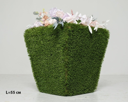 Топиари вазон Кантри, L=55 см - газон Deluxe, фото 1