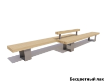 Скамейка Ростов Дабл Сосна 4,5 м (2 секции по 3 м) Скамейка Ростов Дабл Сосна 4,5 м (2 секции по 3 м)