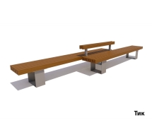 Скамейка Ростов Дабл Сосна 4,5 м (2 секции по 3 м) Скамейка Ростов Дабл Сосна 4,5 м (2 секции по 3 м)