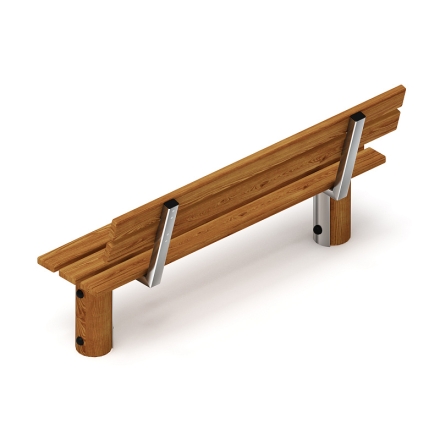 Скамья (лиственница темный) МФ 42.04.02-Л.И1.01, фото 5