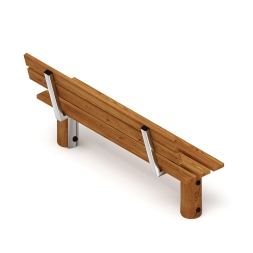 Скамья (лиственница темный) МФ 42.04.02-Л.И1.01, фото 4