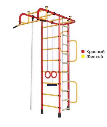 Спортивный комплекс Пионер 3М красно/жёлтый, фото 1