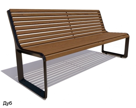 Скамейка чугунная Милан, Сосна 1,2 м, фото 4