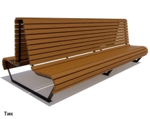 Скамейка уличная Геленджик, Сосна 3 м Скамейка уличная Геленджик, Сосна 3 м