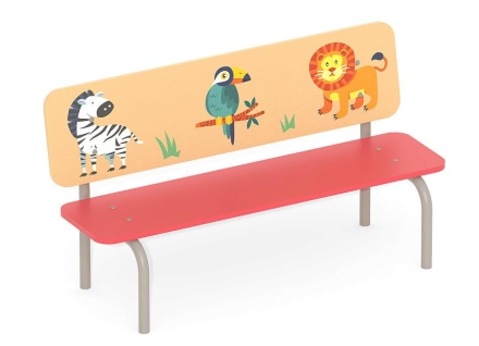Детская скамейка Romana Зоо 302.09.00 для игровой площадки, фото 2