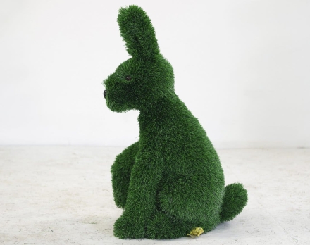 Топиари заяц Трини, h=80 см - газон Deluxe Green, фото 2