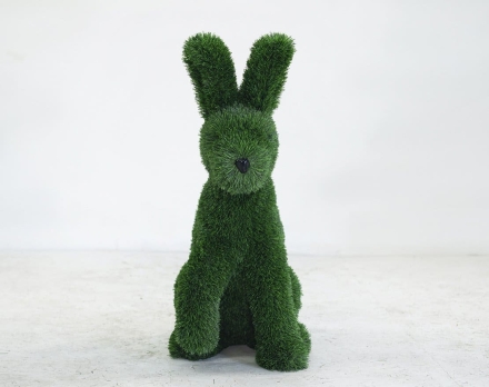 Топиари заяц Трини, h=80 см - газон Deluxe Green, фото 4