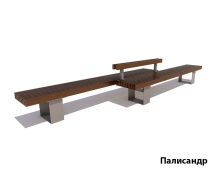 Скамейка Ростов Дабл Лиственница 3 м (2 секции по 2 м) Скамейка Ростов Дабл Лиственница 3 м (2 секции по 2 м)