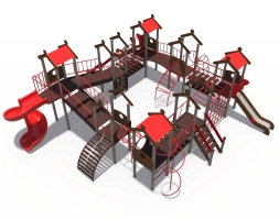 Детский игровой комплекс Городские кварталы Н-1200, Н-2000 ДИО 05054, фото 1
