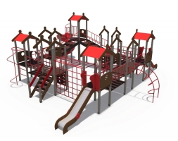 Детский игровой комплекс Городские кварталы Н-1200, Н-2000 ДИО 05054, фото 2