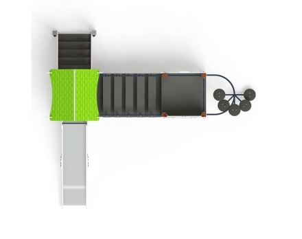 Детская игровая площадка Лукоморье ДИК 2.25.10-01.С H=1200, металлический скат, фото 5