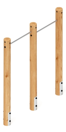 Турник взрослый двойной (лиственница) СО 2.20.09-Л.И1, фото 2