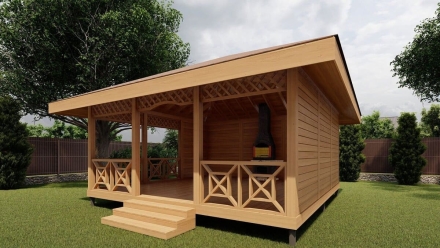 Квадратная беседка ВАЛДАЙ, фото 1