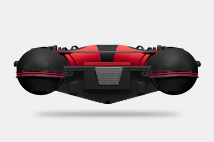 Gladiator RIB 420 AL Красно-черный моторная лодка ПВХ Жесткое дно (морской алюминий), киль, фото 6