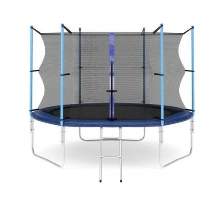 Батут с защитной сеткой (лестница в комплекте) Diamond Fitness Internal 10ft (305 см), фото 1