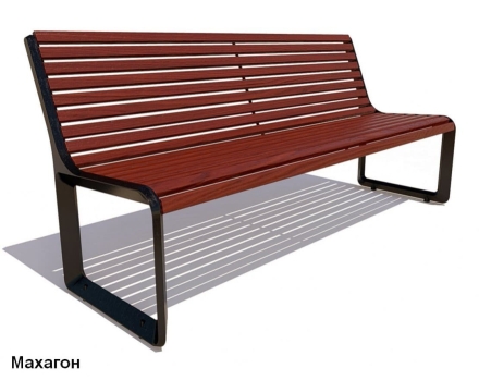 Скамейка чугунная Милан, Сосна 1,5 м, фото 5