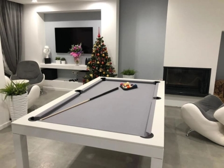 БИЛЬЯРДНЫЙ СТОЛ 8 ФУТОВ &quot;АПРАКСИН&quot; ХАЙ-ТЕК STYLE (пул), фото 1