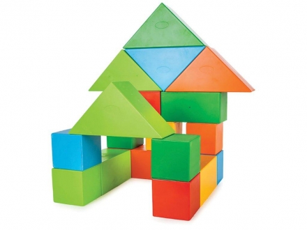 Набор из 30 геометрических фигур Pilsan Big Geometric Shapes (03-235-T), фото 2