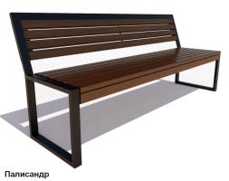 Скамейка парковая Вокзал, Лиственница 3 м, фото 5