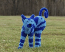 Топиари кот Полосатик - газон Eco