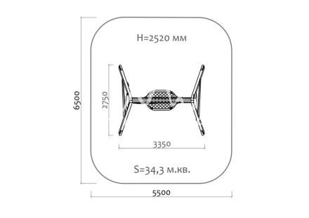 Качели-гнездо День-ночь 04806 для детской площадки, фото 4