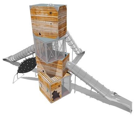 Игровой комплекс Эко Кубус VST 4501 для детской площадки, фото 2