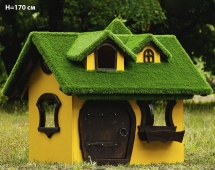 Топиари Дом для гномиков, h=100 см - газон Есо