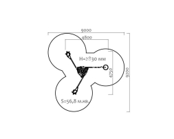 Спортивный комплекс 09205 для спортивной площадки, фото 2